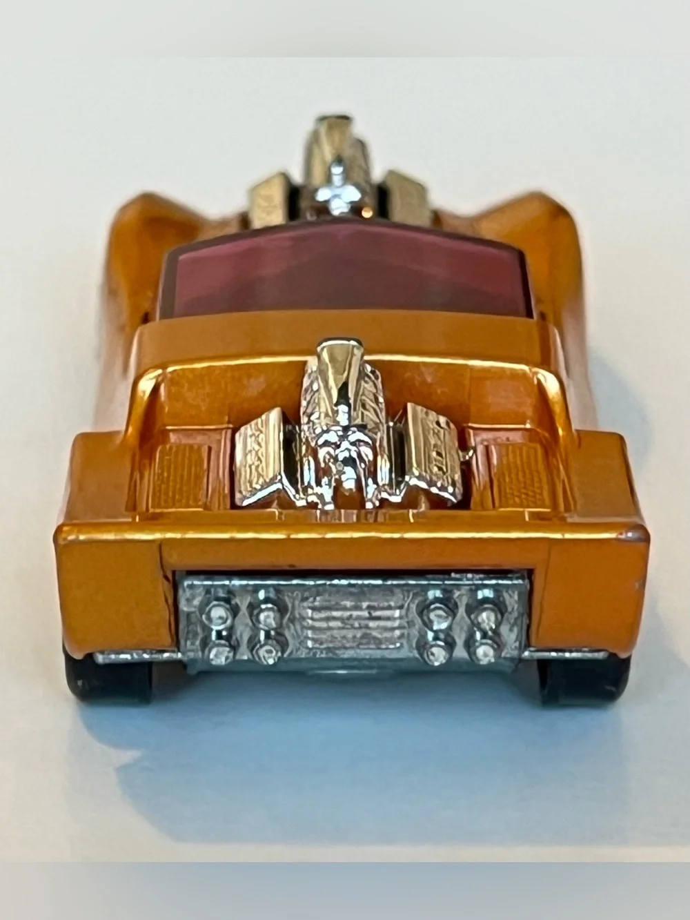 Vintage Matchbox Superfast 1971 No. 4 Gruesome Twosome Car Lemon Yellow Interior